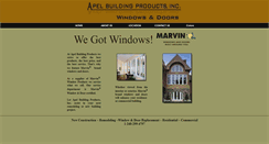 Desktop Screenshot of apelbuildingproducts.com